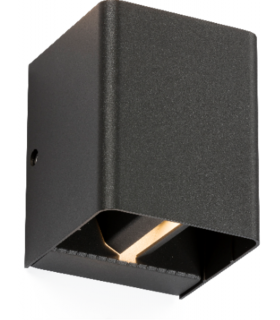 LED Adjustable Up and Down Wall Light Anthracite - 3000K 230V IP65 2 x 6W-1
