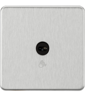 1G 1-way Touchless Switch - Brushed Chrome 230V IP20-1