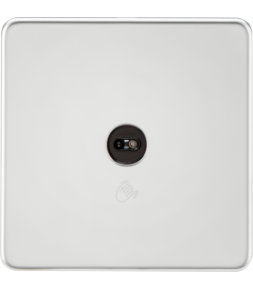 1G 1-way Touchless Switch - Polished Chrome 230V IP20-1