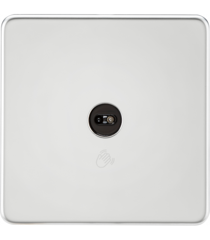 1G 1-way Touchless Switch - Polished Chrome 230V IP20-1