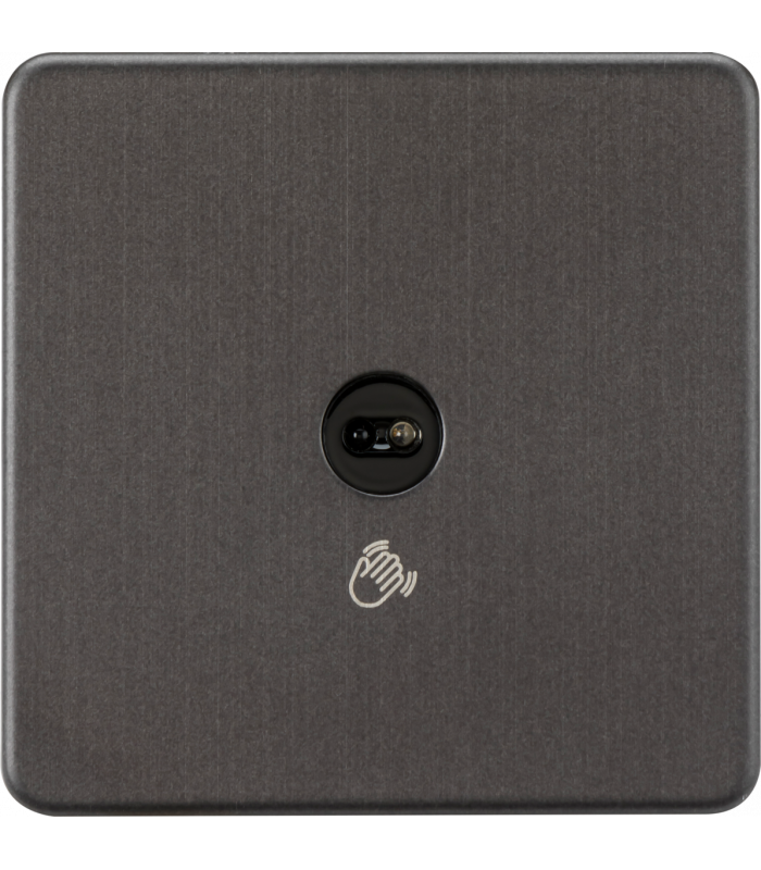 1G 1-way Touchless Switch - Smoked Bronze 230V IP20-1