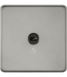 1G 1-way Touchless Switch - Black Nickel 230V IP20-1