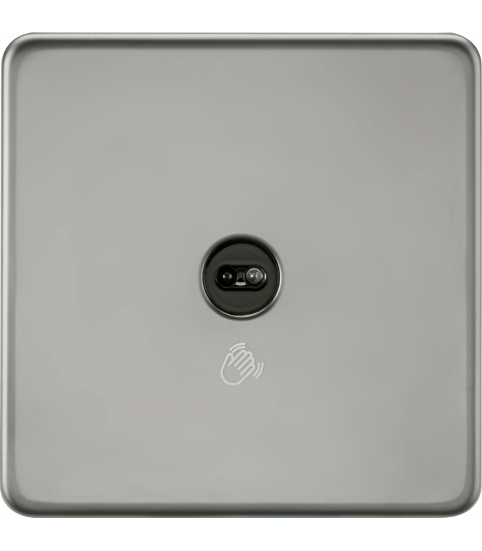 1G 1-way Touchless Switch - Black Nickel 230V IP20-1