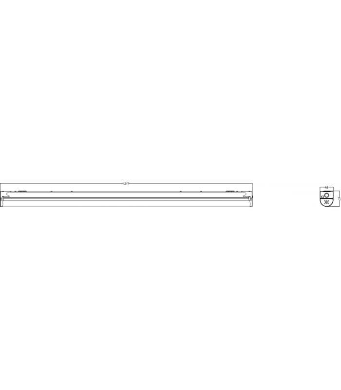 4ft LED CCT Batten Emergency 230V IP20 22W-2
