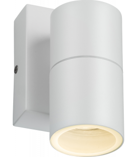 GU10 Fixed Single Wall Light with Photocell Sensor - White 230V IP54 20W-1