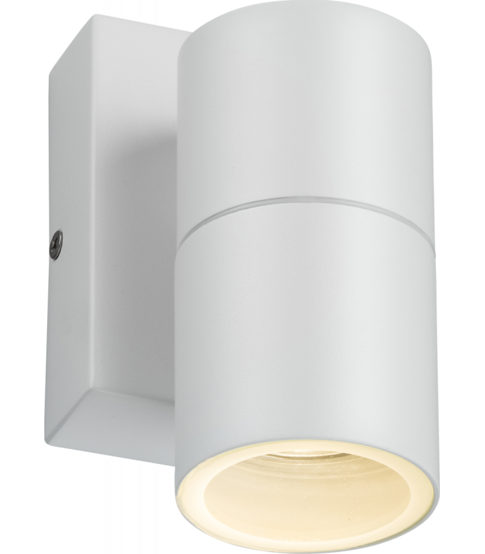 GU10 Fixed Single Wall Light with Photocell Sensor - White 230V IP54 20W-1