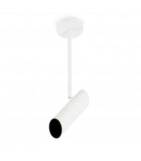 1 Light Semi Flush Ceiling Light White, GU10 - 1