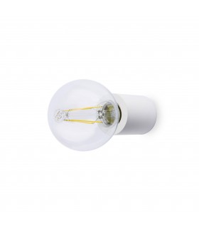 1 Light Indoor Candle Wall / Ceiling Light White, E27 - 1
