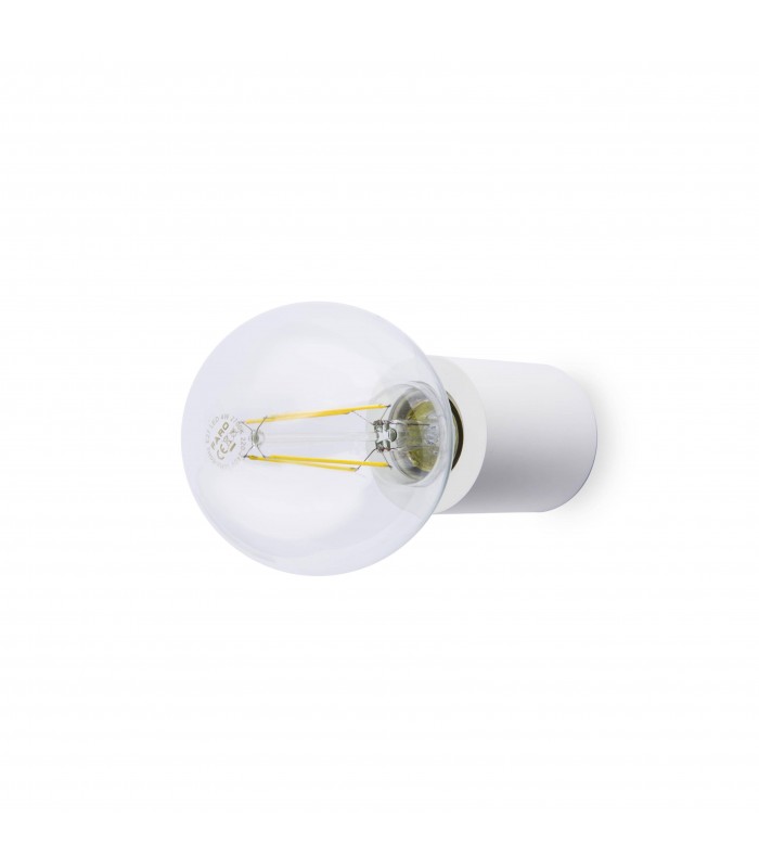 1 Light Indoor Candle Wall / Ceiling Light White, E27 - 1