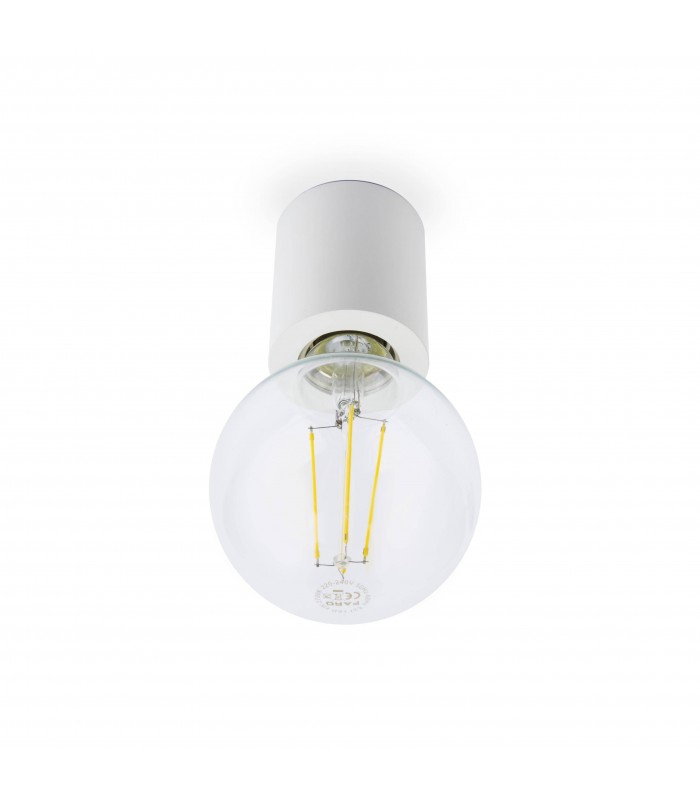 1 Light Indoor Candle Wall / Ceiling Light White, E27 - 2