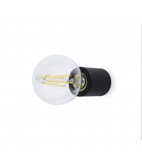 1 Light Indoor Candle Wall / Ceiling Light Black, E27 - 1
