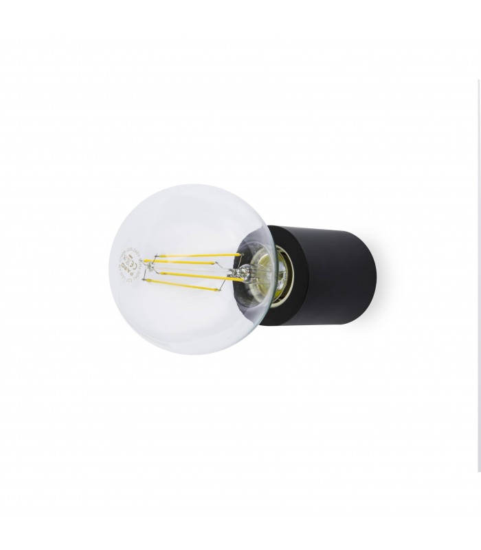 1 Light Indoor Candle Wall / Ceiling Light Black, E27 - 1