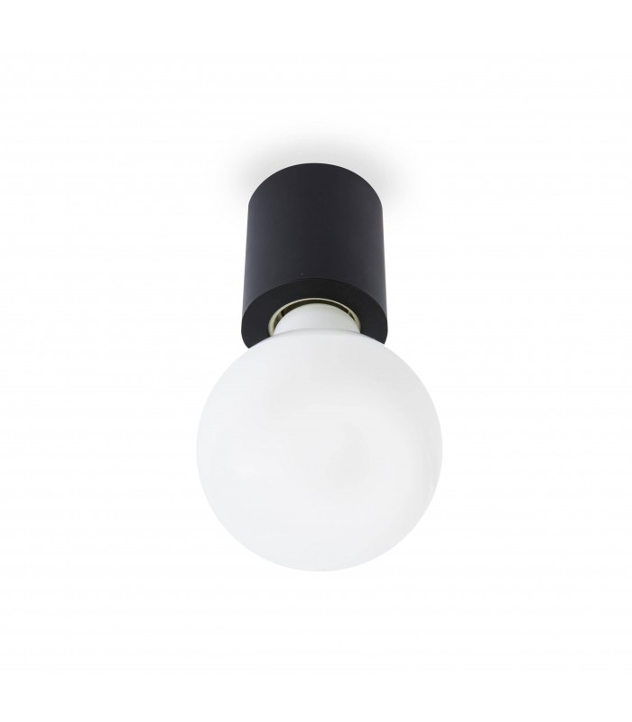 1 Light Indoor Candle Wall / Ceiling Light Black, E27 - 2