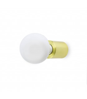 1 Light Indoor Candle Wall / Ceiling Light Satin gold, E27 - 1