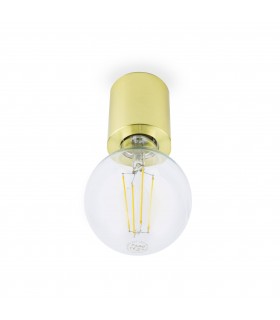 1 Light Indoor Candle Wall / Ceiling Light Satin gold, E27 - 2