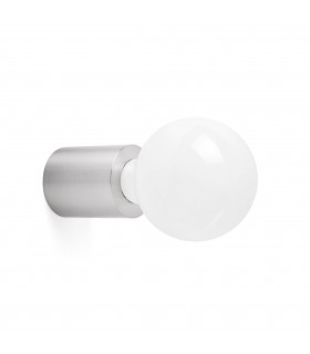 1 Light Indoor Candle Wall / Ceiling Light Satin Nickel, E27 - 1