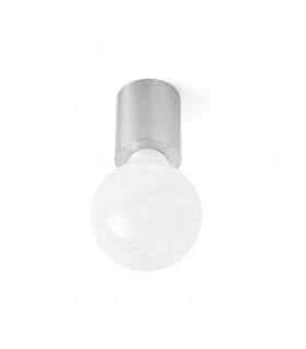 1 Light Indoor Candle Wall / Ceiling Light Satin Nickel, E27 - 2