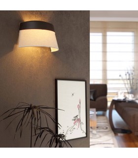 2 Light Indoor Wall Light Brown, Beige, E14 - 2