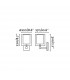 1 Light Indoor Wall Light White, Satin Nickel with Double Shade, E27 - 3