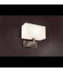 1 Light Indoor Wall Light White, Satin Nickel with Shade, E27 - 2