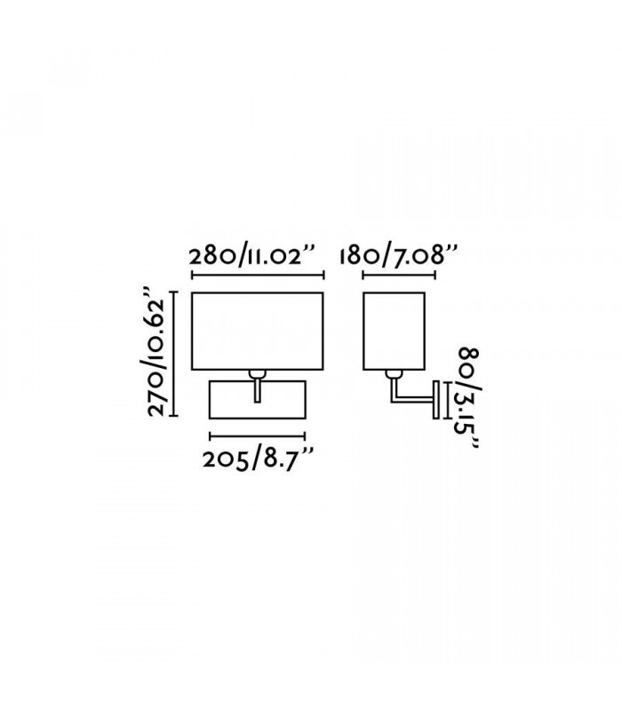 1 Light Indoor Wall Light White, Satin Nickel with Shade, E27 - 3