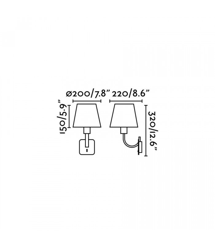 1 Light Indoor Wall Lamp Satin Nickel with White Shade, E27 - 2