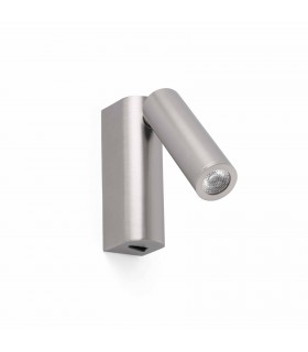 LED Indoor Wall Reading Light Satin Nickel - 1