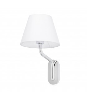 1 Light Indoor Wall Light Chrome - Shade Not Included, E27 - 2