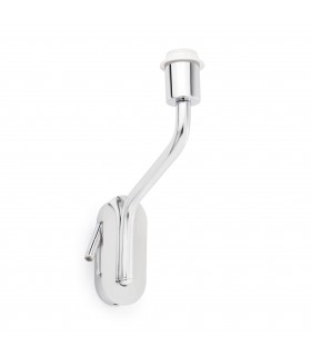 1 Light Indoor Wall Reading Light Chrome  - Shade Not Included, E27 - 1