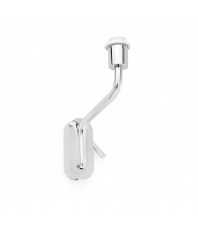 1 Light Indoor Wall Reading Light Chrome  - Shade Not Included, E27 - 1