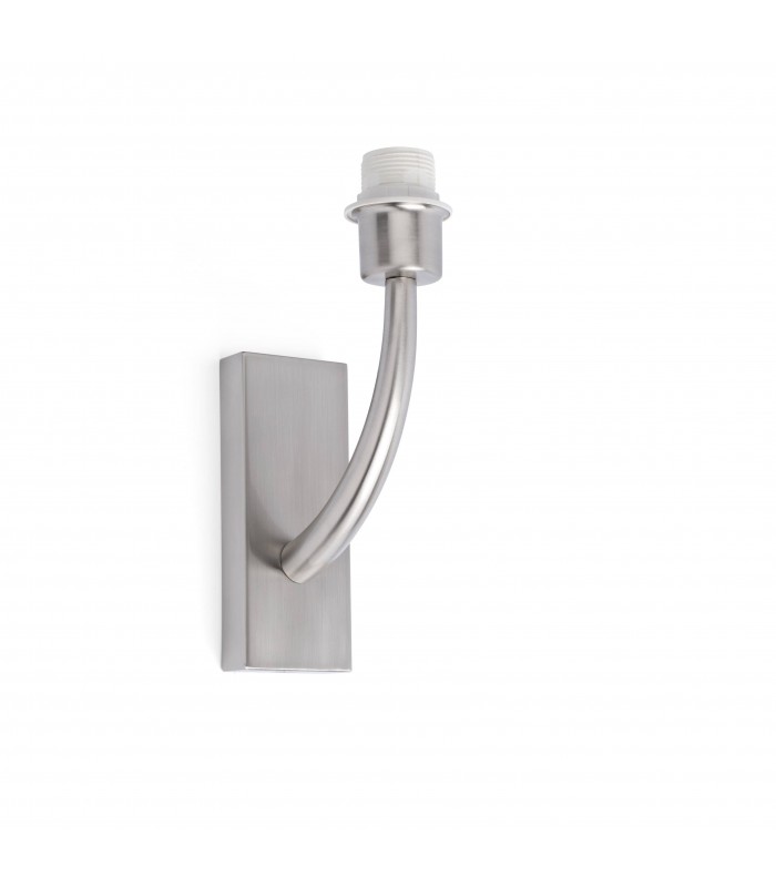 1 Light Indoor Wall Light Satin Nickel - Shade Not Included, E27 - 1