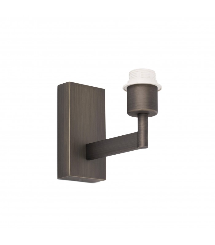 1 Light Indoor Wall Light Bronze - Shade Not Included, E27 - 1