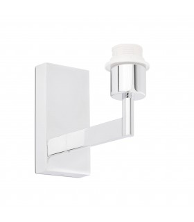 1 Light Indoor Wall Light Chrome - Shade Not Included, E27 - 1
