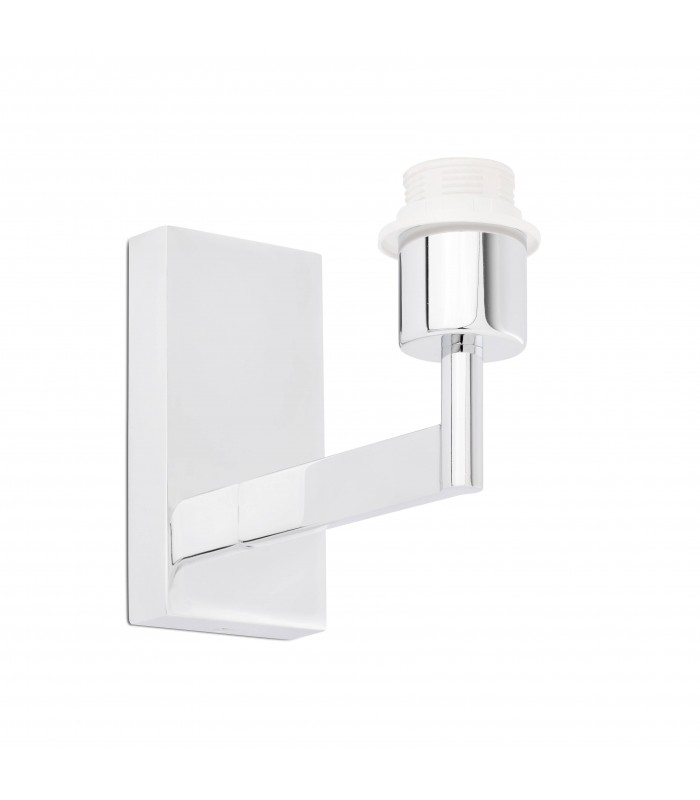 1 Light Indoor Wall Light Chrome - Shade Not Included, E27 - 1
