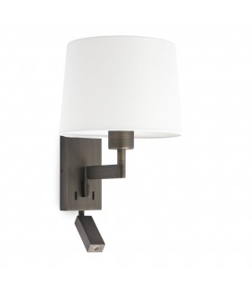 1 Light Indoor Reading Wall Light Bronze - Shade Not Included, E27 - 2