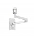 1 Light Indoor Adjustable Wall Lamp Chrome  - Shade Not Included, E27 - 1