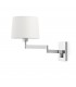 1 Light Indoor Adjustable Wall Lamp Chrome  - Shade Not Included, E27 - 2