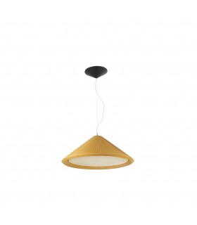3 Light Small Dome Ceiling Pendant Yellow, E27 - 1