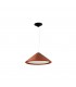 3 Light Small Dome Ceiling Pendant Burgundy, E27 - 1