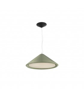 3 Light Small Dome Ceiling Pendant Olive green, E27 - 1