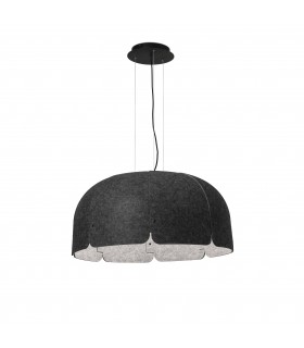 LED Dome Ceiling Pendant Light Dark Grey, Light Grey - 1