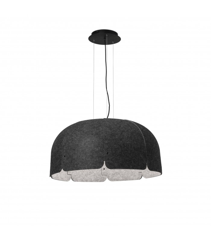 LED Dome Ceiling Pendant Light Dark Grey, Light Grey - 1