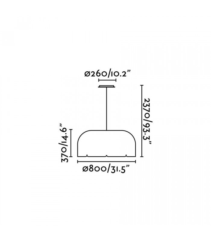 LED Dome Ceiling Pendant Light Dark Grey, Light Grey - 3