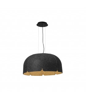 LED Dome Ceiling Pendant Light Brown, Dark Grey - 1