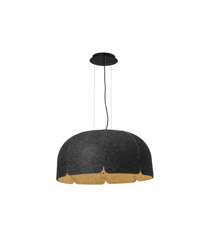 LED Dome Ceiling Pendant Light Brown, Dark Grey - 1