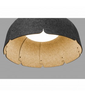 LED Dome Ceiling Pendant Light Brown, Dark Grey - 2