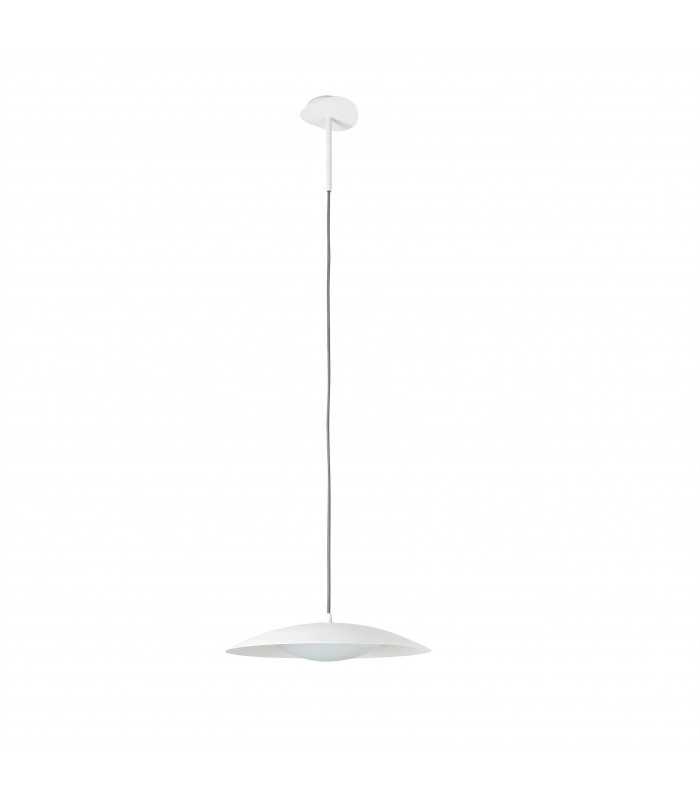 LED 1 Light Wall / Dome Ceiling Pendant White - 1