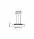 LED Round Ceiling Pendant Light White - 3