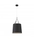 1 Light Ceiling Pendant Black with Shade, E27 - 1