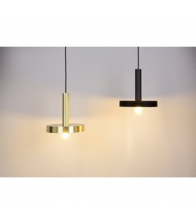 1 Light Dome Ceiling Pendant Black, Gold, E27 - 2